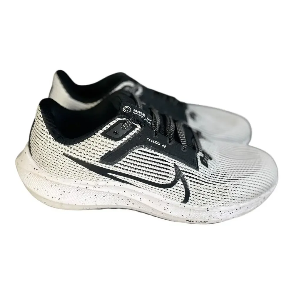 Nike Air Zoom Pegasus 40 Women’s Black/White Running Shoes Size-8.5